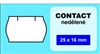 Etikety CONTACT 25x16 bílá (O)